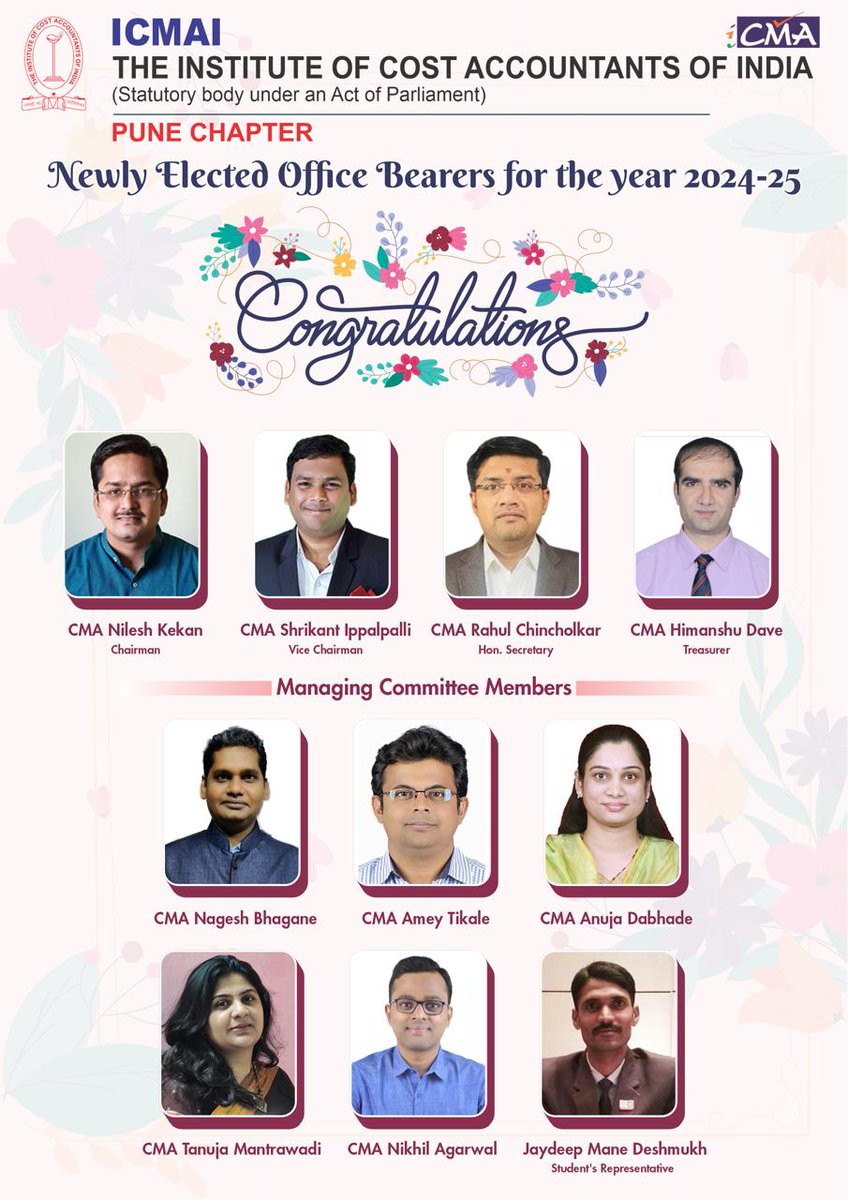 The Institute of Cost Accountants of India Pune tweet media