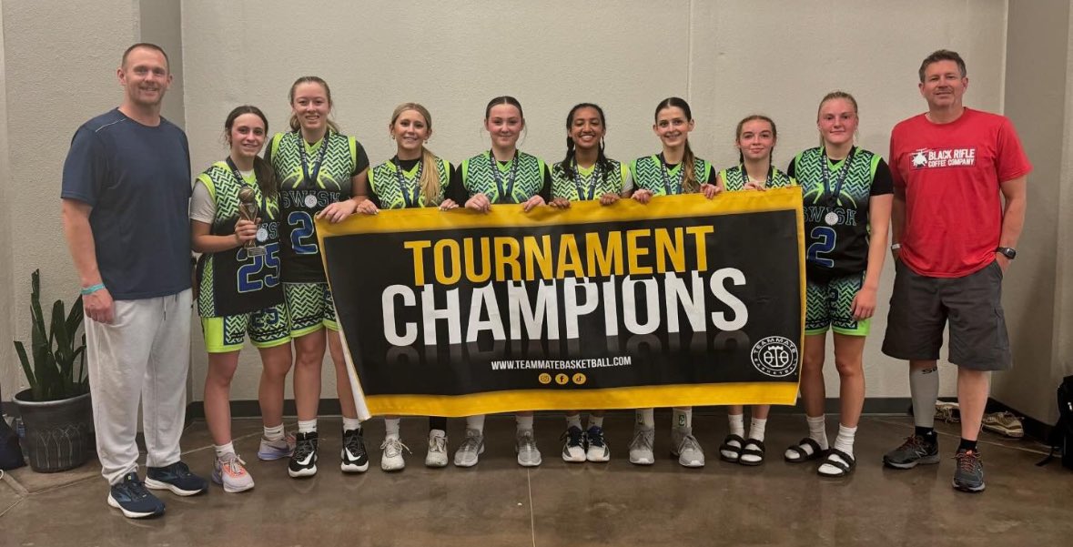 Adding Teammate West Virginia State Champions to this groups hardware collection! 💪💪 #OneSwishFamily 💙💚