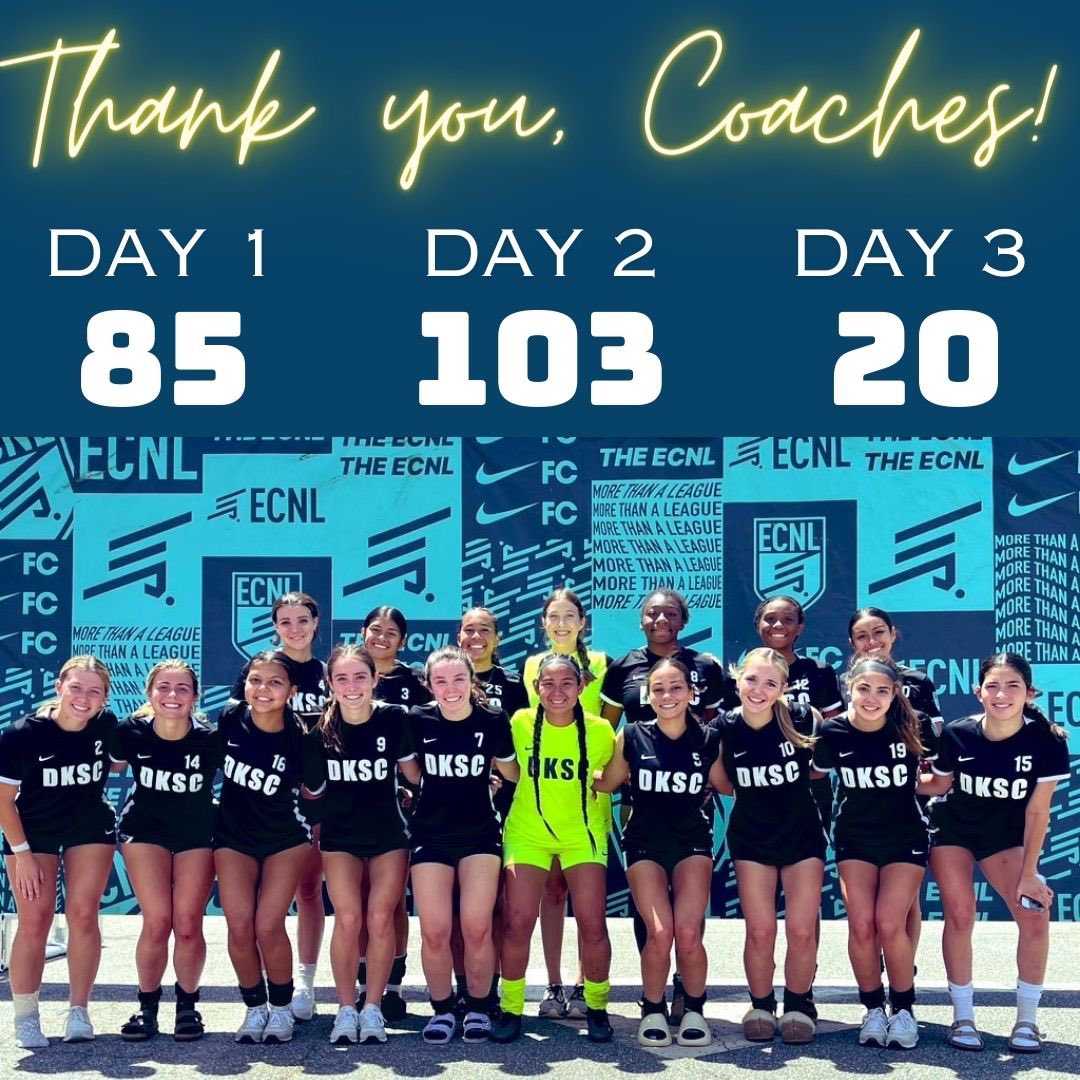 Thank you <a href="/ECNLgirls/">ECNL Girls</a> for a great weekend! You didn’t disappoint our 2025 and 2026 players! 
✅ weather
✅ fields
✅ competition 
✅ college coaches 

See you in Seattle!  

<a href="/ImYouthSoccer/">ECNL/GA/Recruiting/College Soccer</a> <a href="/ImCollegeSoccer/">College Soccer Truth ™</a> <a href="/DKSC_official/">D'Feeters Kicks Soccer Club</a>
