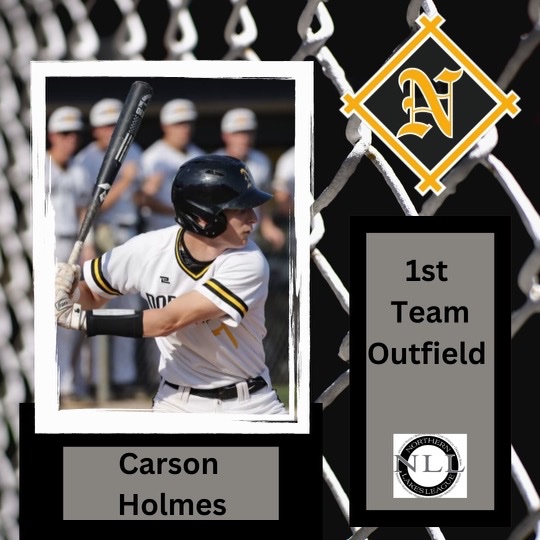 Congratulations to @carsonholmess, First Team NLL Outfielder