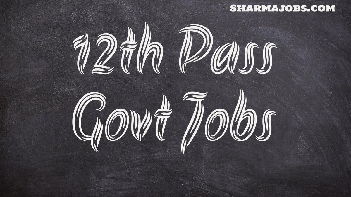 12th Pass Govt Jobs. View and Apply for the Latest intermediate pass govt jobs on SharmaJobs.Com #12thpassgovtjobs #12thpass #govtjobs #governmentjobs #latestjobs #vacancies #latestjobs

sharmajobs.com/12th-pass-govt…