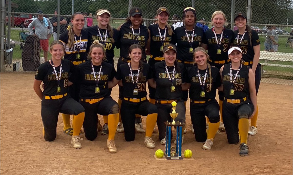 AFCL 18U Summer Champions! Great weekend of softball!!! <a href="/GCHurricanesFP/">Gold Coast Hurricanes Fastpitch Organization</a> <a href="/IHartFastpitch/">I❤️Fastpitch</a> 
#TICKETPUNCHED 💛🥎💪🖤