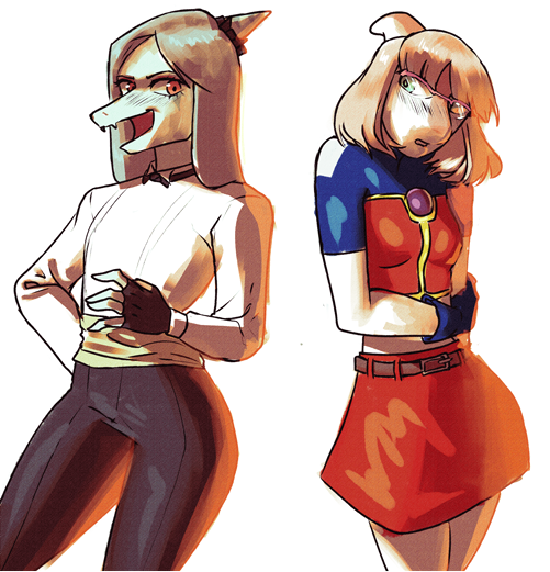 Joshcha03350437's tweet photo. La misma artista Laly en lata tambien creo esta comision de Nomi y Fang con las indumentarias de King (fang) y Athena (Naomi) le quedo maravilloso de este hermoso ship
#Goodbye_Volcano_High #GoodbyeVolcanoHigh #GVH #furryart https://t.co/H2IeYAU36m