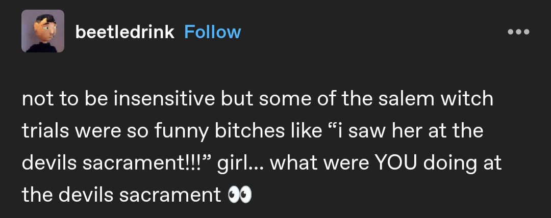 Current93VEVO's tweet image. I say "girl, what were you doing at the devil's sacrament?" whenever someone knows too much to be as judgemental as they are