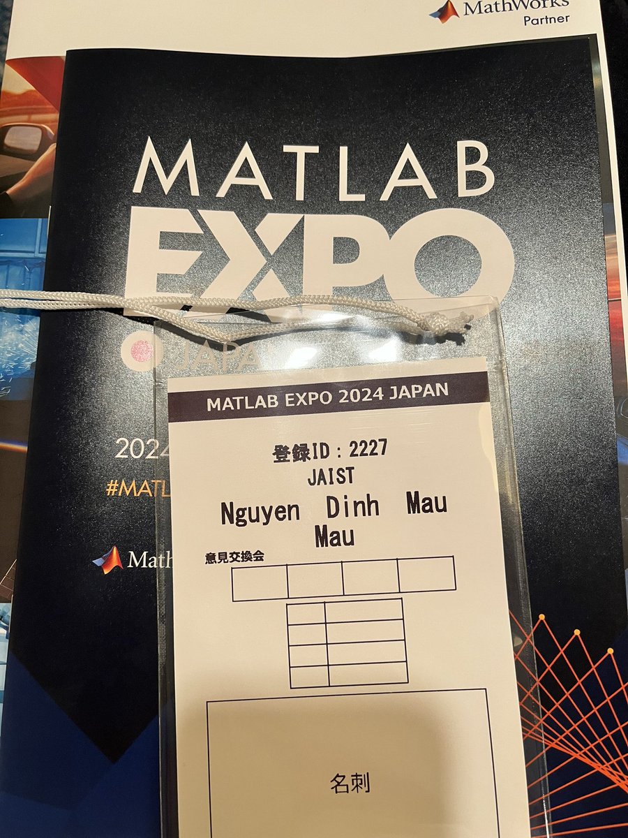 MATLAB_JAIST's tweet image. Last week, I attended MATLAB Expo 2024 in Odaiba, Tokyo. It was great to meet my MathWorks supervisor, staff, and student ambassadors. I was really amazed by the various applications of MATLAB presented by different companies!