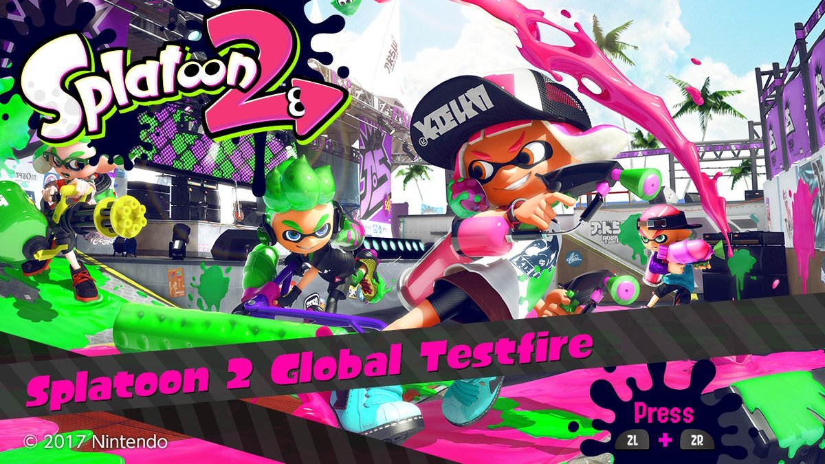 BananaSPL_'s tweet image. Does anyone know what times the testfire will be live? #Splatoon2 #Testfire #NintendoSwitch