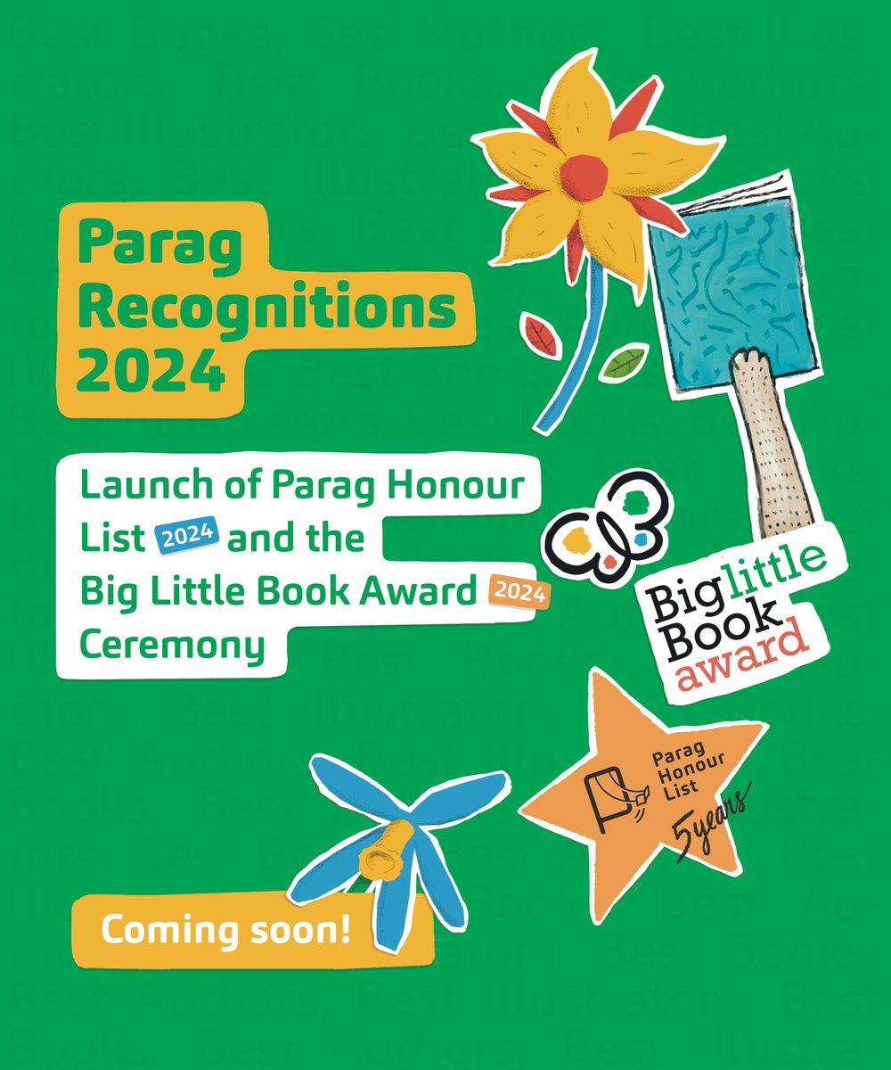 We can't keep still!
The year-long process for both Parag Recognitions is complete and we are excited to bring them to you.
Stay tuned for more updates #paragrecognitions2024 #5yearsofparaghonourlist #biglittlebookaward #paragreads #childrensliterature #indianchildrensliterature