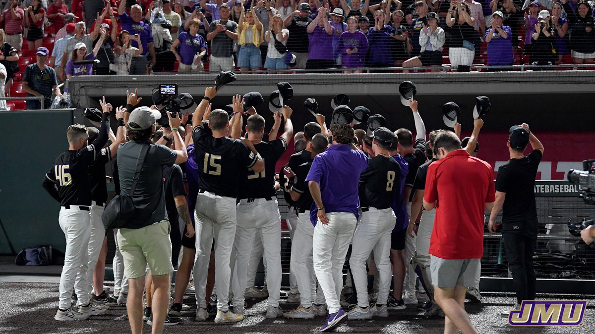 JMUBaseball's tweet photo. RECAP | A year that this team won't ever forget comes to a close in the Raleigh Regional Final.

📰 | https://t.co/ynZ89OntOW

#GoDukes https://t.co/rMf45VmRLI