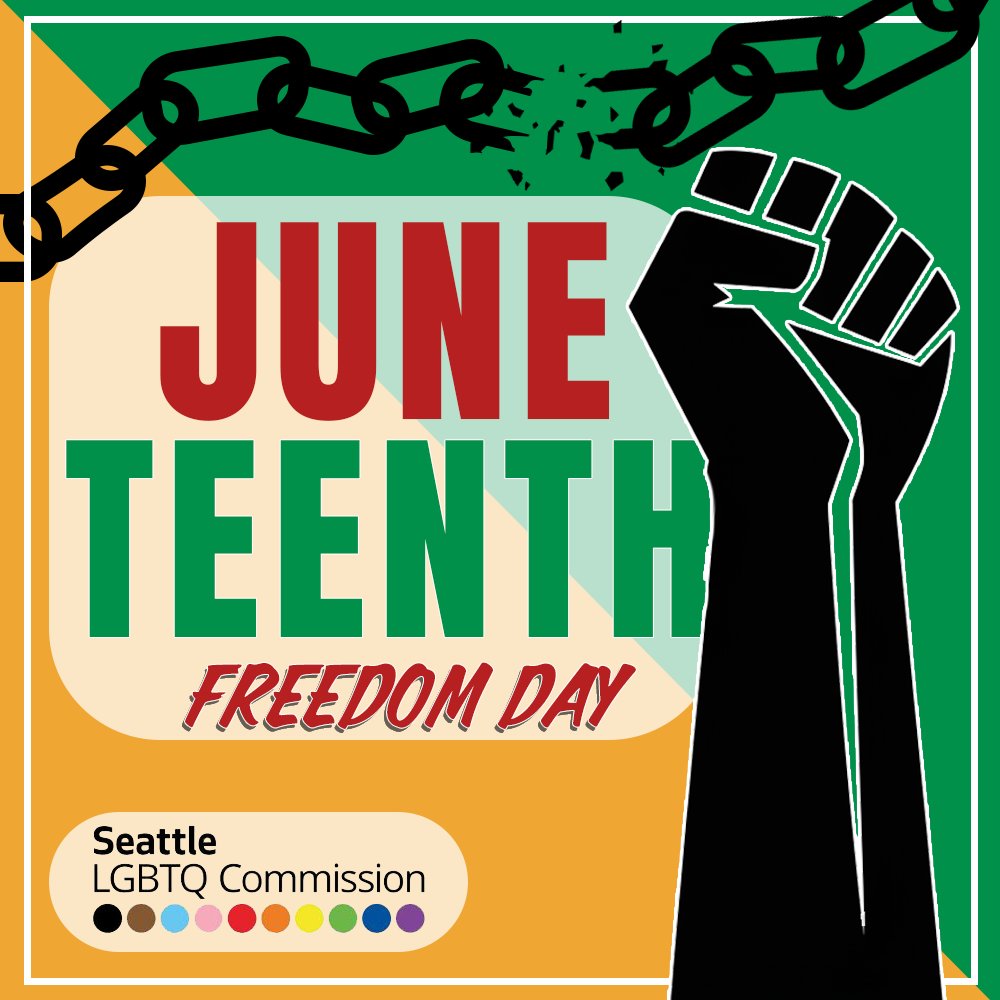 🌟 Happy #Juneteenth! 🌟

Today, we celebrate freedom and honor Black resilience. It's vital to protect Black Queer lives, who face disproportionate violence and barriers to resources, housing, and employment. Let's fight for equality together! ✊🏾🏳️‍🌈

#BlackQueerLivesMatter