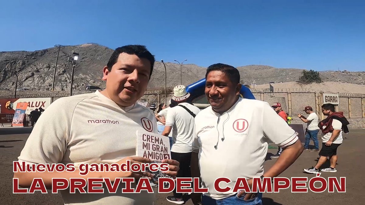 Nuevos ganadores en LA TRIVIA - Apoyemos la nueva TELA en ORIENTE

youtube.com/watch?v=1VSoC3… 

#Universitario #UniversitarioDeDeportes #ydaleU
#ElMásCampeón #SociosAdherentes #SociosCremas
#SúmateComoSocioAdherente #UniversitarioCampeón
#Los100DeUNIVERSITARIO