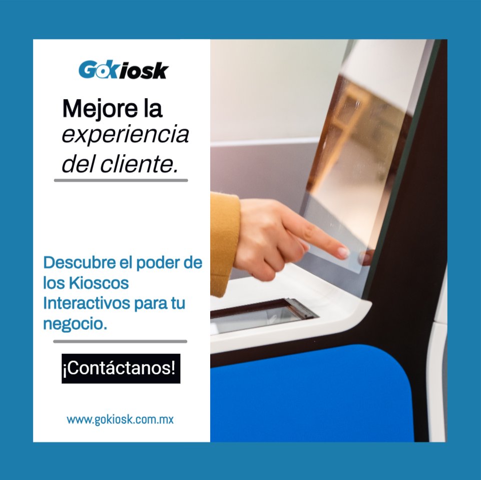 IOTTechmx's tweet photo. Contactanos: 🌐 https://t.co/tul9yxoygH
📩 sales@gokiosk.com.mx.

#KioscosInteractivos #ExperienciaDelCliente #Participación #MejorarAtenciónCliente #PantallaTáctil #InfoInteractiva #GokioskMx #EmpresasInteractivas #ClientesSatisfechos #TecnologíaInteractiva #NegociosInteractivos https://t.co/sgIO46410j