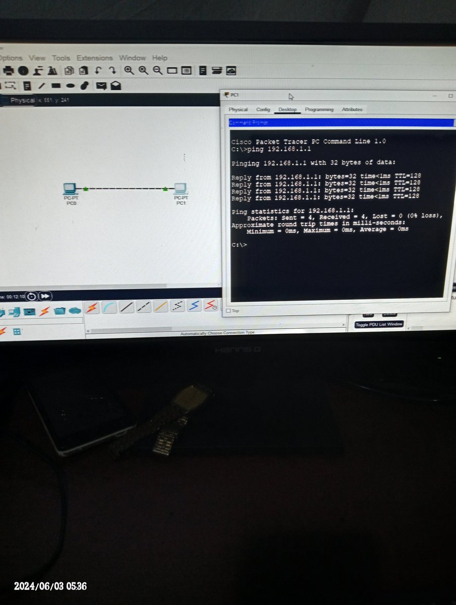 anonymode1's tweet image. So today I started learning about #Cisco #packet tracer.
Just began with building a simple network.
#connect