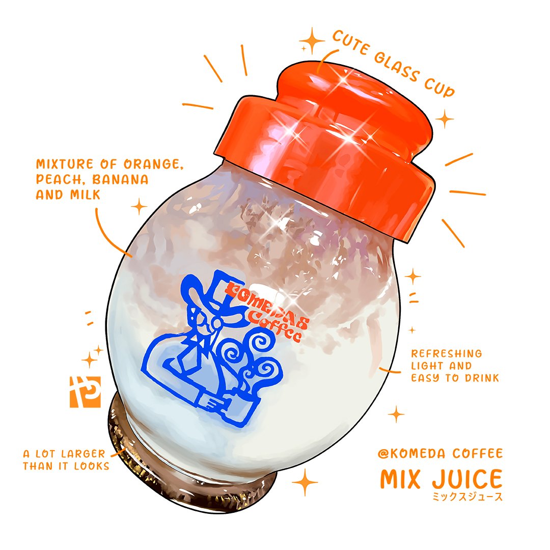 ✨️NEW FOOD ILLUST✨️
Komeda coffee series. Whenever I go to Japan, I need to at least go once to Komeda for breakfast. 

I'm also going to be trying something new by adding text to my illusts. I've noticed a lot of food artists in Japan do this. Let me know what you think.