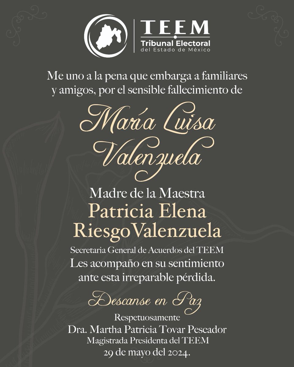 Lamento mucho tu pérdida.
QEPD 🙏🏻