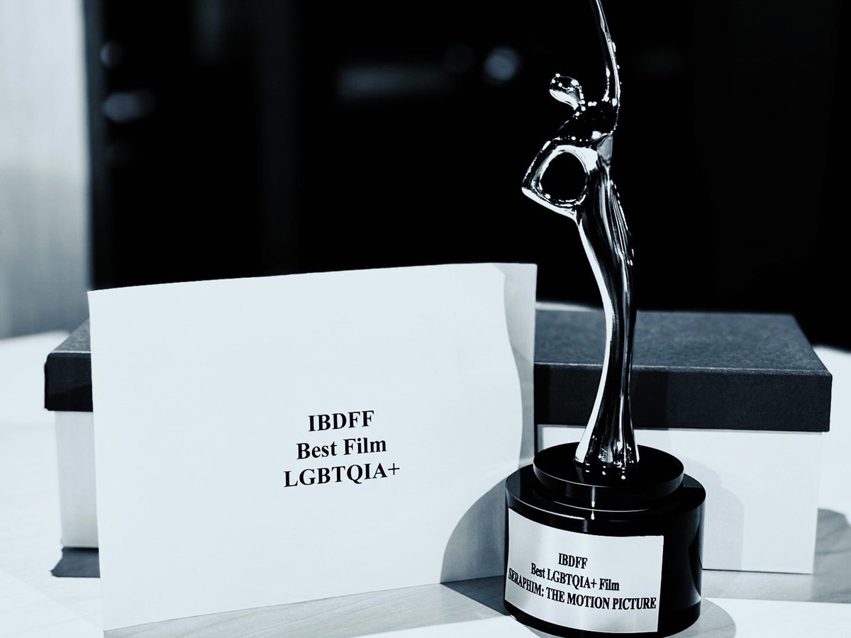 MarckAngel's tweet photo. “Angel, you have an international award-winning film” - E-Arth. 

Thank you to the Black Actors &amp; Film Guild Canada for this honor and to EVERYONE who has helped make “SERAPHIM: The Motion Picture” a hit. Gratitude &amp; Light. 👼🏽

#SeraphimMovie #MarckAngel #IBDFF #filmmaker #bafgc https://t.co/dRiyA6210z