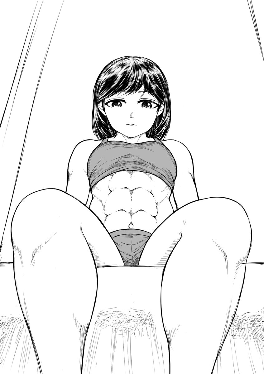 らくがき  
#筋肉娘 