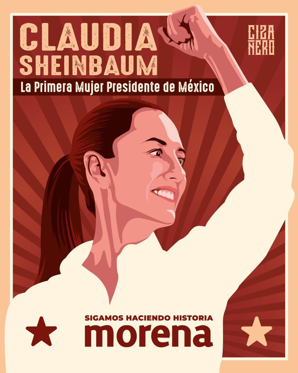 carolinacorcho's tweet photo. La primera Mujer Presidenta de México consolida el triunfo del progresismo, el final de la hegemonía de la política tradicional en este país y un nuevo aire para América Latina, que encuentra en sus mujeres, el rostro de los nuevos liderazgos políticos progresistas. Felicitaciones al pueblo Mexicano por su tajante determinación de continuar con su transformación.