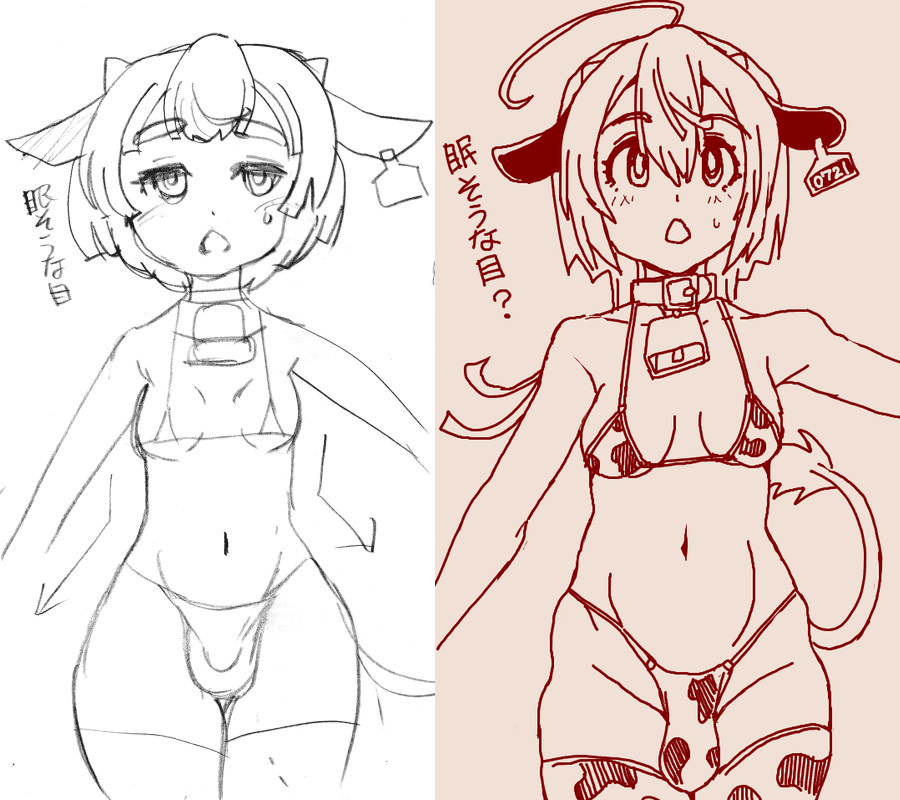 キャラデザ時は「マユゲ太くて眠そうな目」だったんですね
あとなんか顔が横に広い 