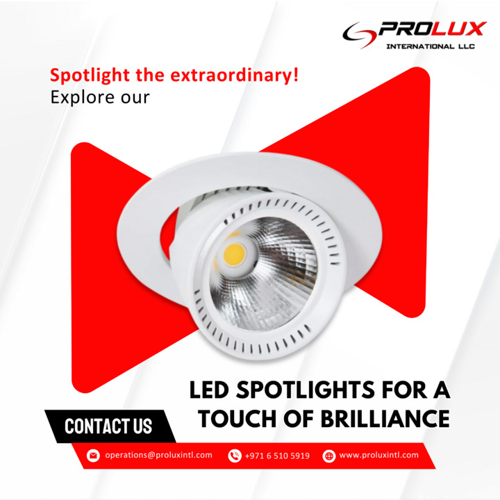 proluxintl's tweet image. Highlight the beauty of your space with precision and elegance using our LED spotlights. Shine a light on perfection! ✨💡 

Visit us at: proluxintl.com

#prolux #led #ledspotlights #spotlights #lighting #downlights #stagelighting #ledlights #lightingdesign #led