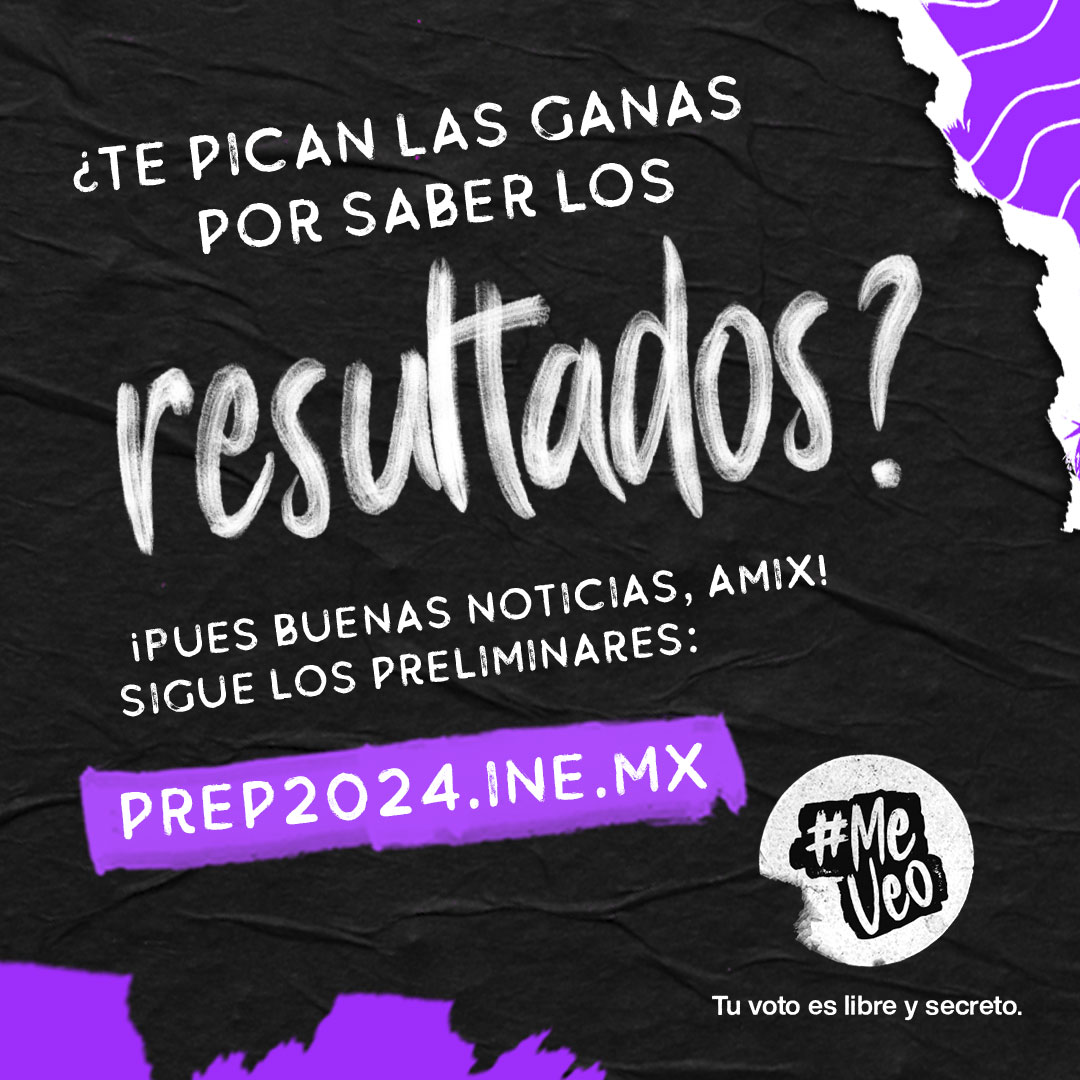 ¡Échale un ojo al PREP! 👀 Se andan cargando los datos acá 🤓 👉 prep2024.ine.mx