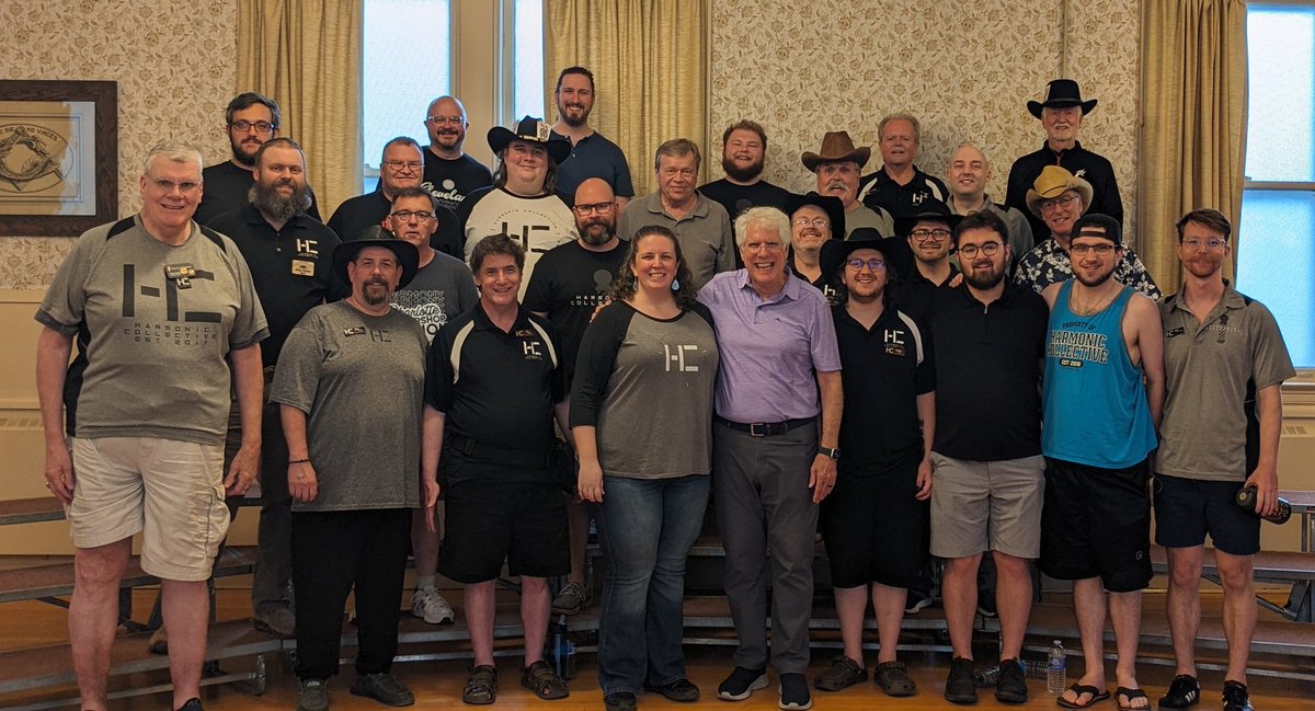 HC_Chorus's tweet photo. What an amazing day of coaching with our dear friend, Rick Taylor! So excited to bring our new skills to the International stage in just a few short weeks! Cleveland, here we come! 💈🎶 https://t.co/uVC8He4lx5