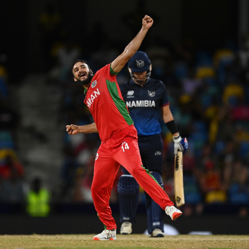 cricinfo's tweet photo. WE ARE GOING TO A SUPER OVER!!!!

#NAMvOMA | #T20WorldCup