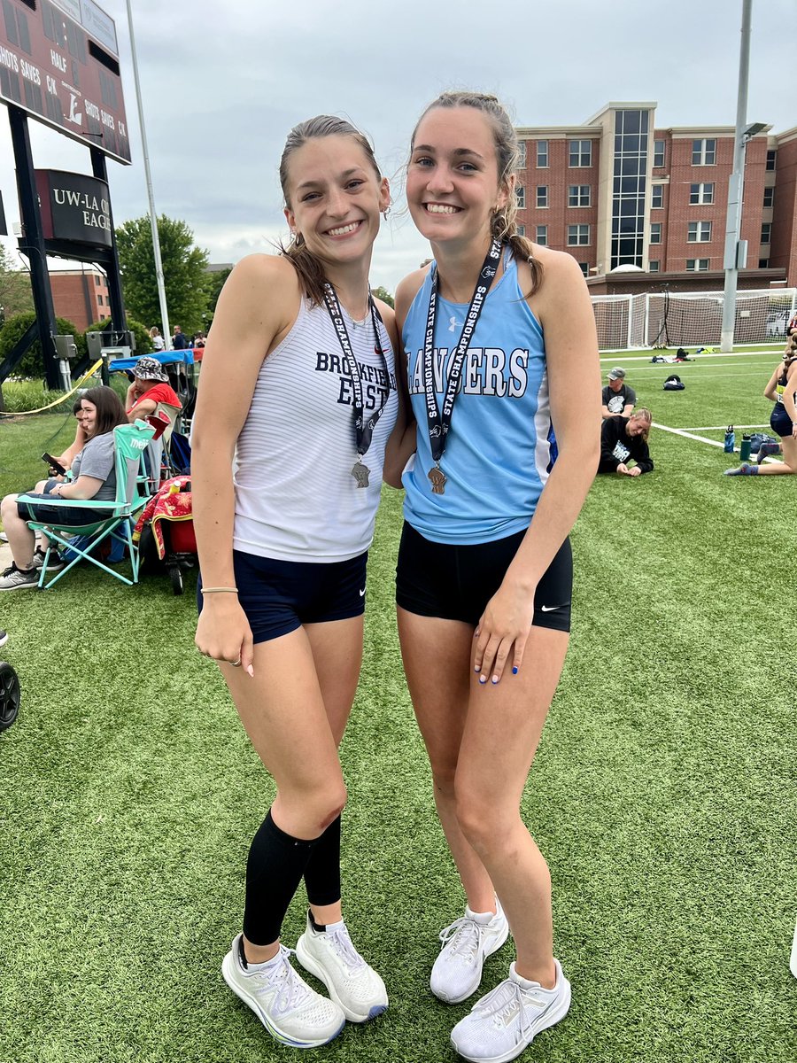 A representation of the tough T&amp;F competition within the GMC . . . GMC athletes Regan Scott (BE) and Clare Marchant take two of the top three spots in the WIAA D1 300 hurdles. Congratulations to both on their outstanding high school T&amp;F careers.