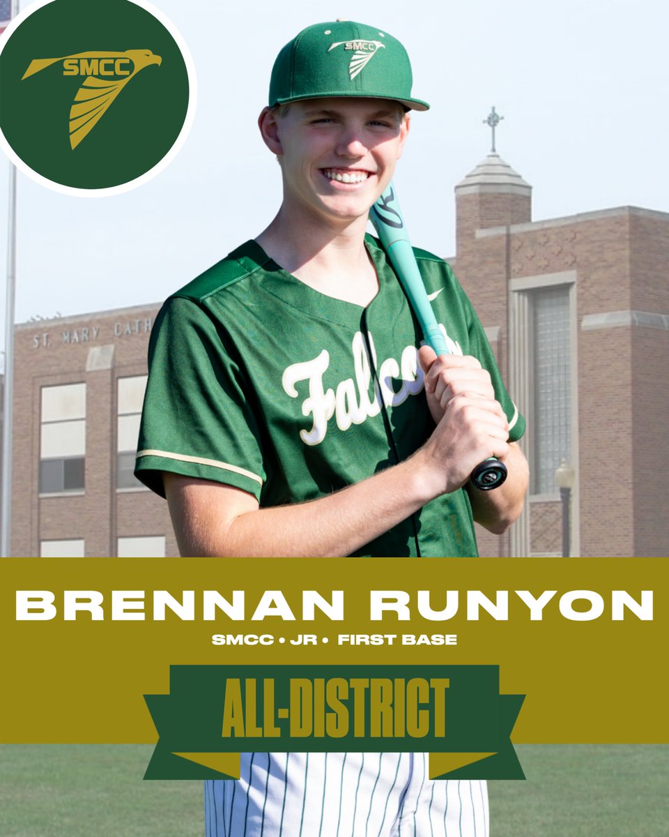 smccBaseball24's tweet image. Congrats to our Juniors who were selected to the All-District Team ⚾️ #GoFalcons