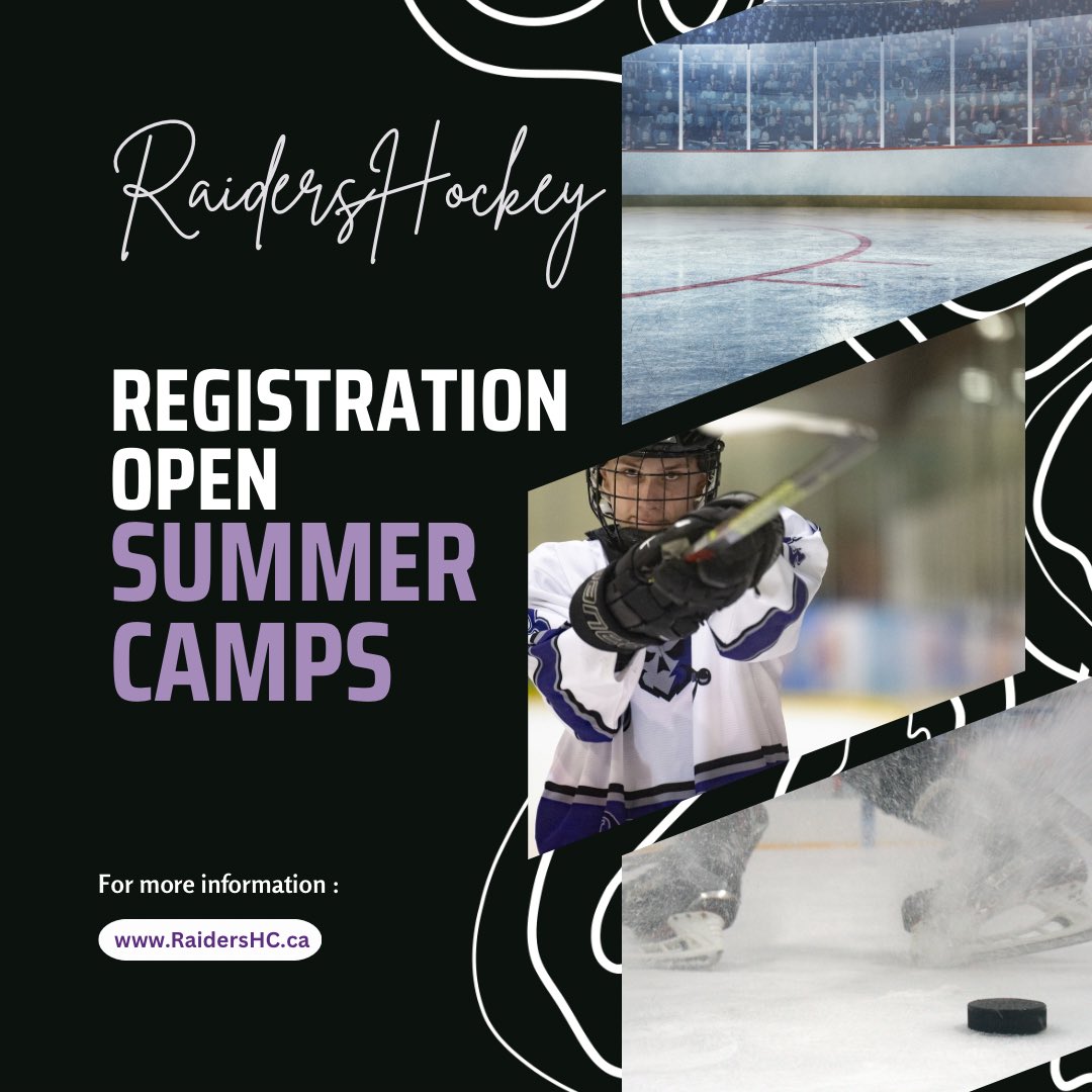 Raiders Summer Development Camps REGISTER TODAY!! Space available in:

U15 BODY CONTACT
U9-U15 Skill Development 
U9-U18 Conditioning Camps
U11-U18 GOALIE Development

To register visit our website at RaidersHC.ca