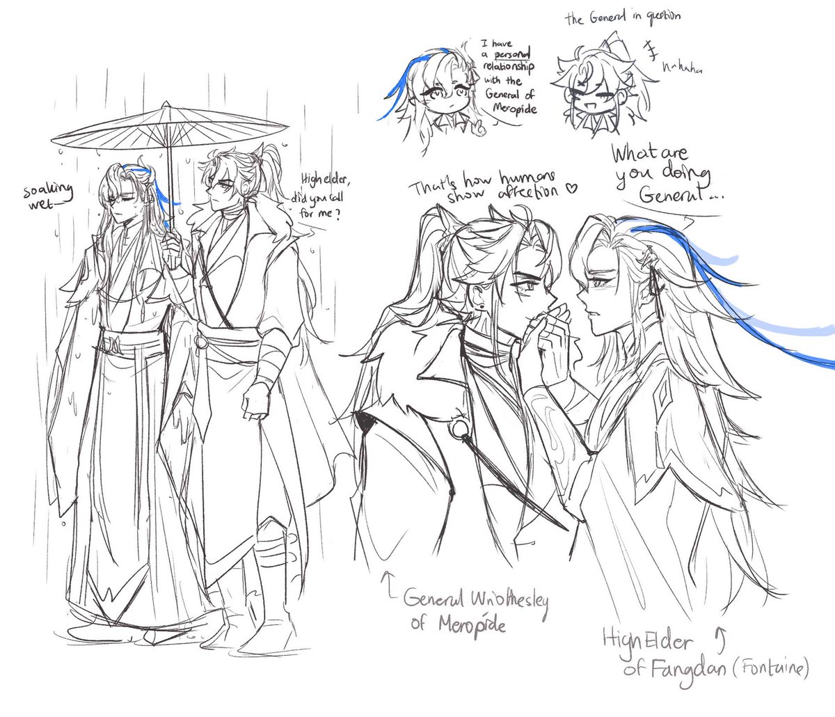 yammyyml's tweet photo. In honor of wriolette's ranwan-ness, here is my version of their danmei au https://t.co/AeHcU3H8XS