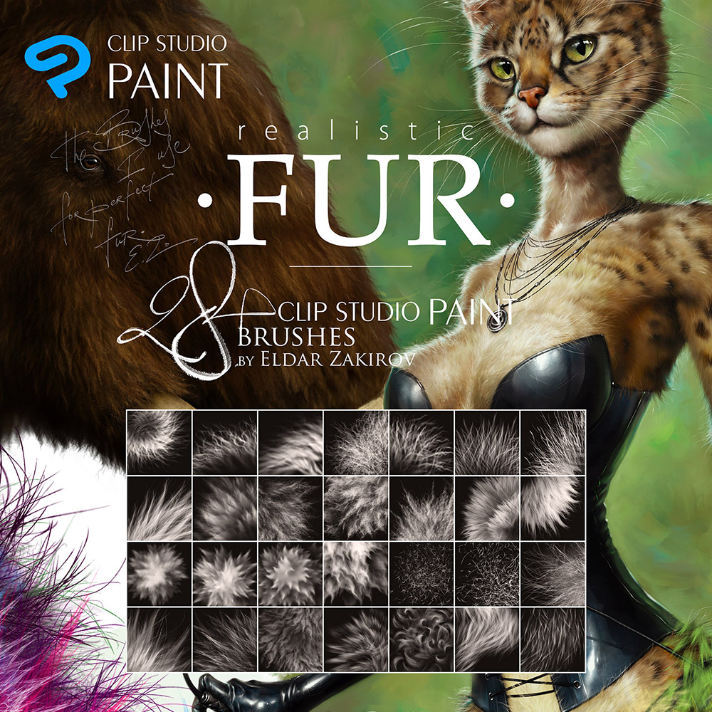 CricutFAQ's tweet photo. 28+ Realistic FUR Brushes for Clip Studio Paint and Manga Studio https://t.co/5ShUBjVare https://t.co/nHN69emfW2