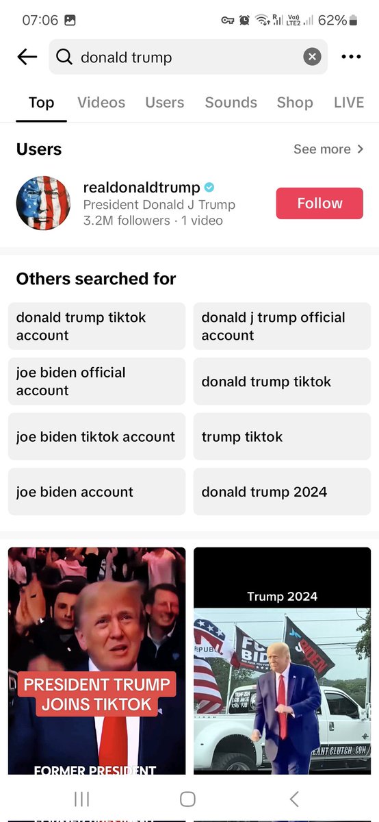 Trump tik tok