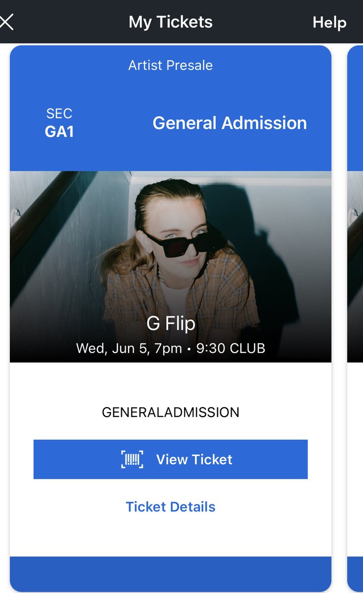 Did I panic buy <a href="/gflipmusic/">G FLIP</a> GA tickets when they went on sale because I thought M&amp;G were sold out? Perhaps😝With that said, if anyone needs (2) GA tx, let me know!

Wednesday June 5th in DC