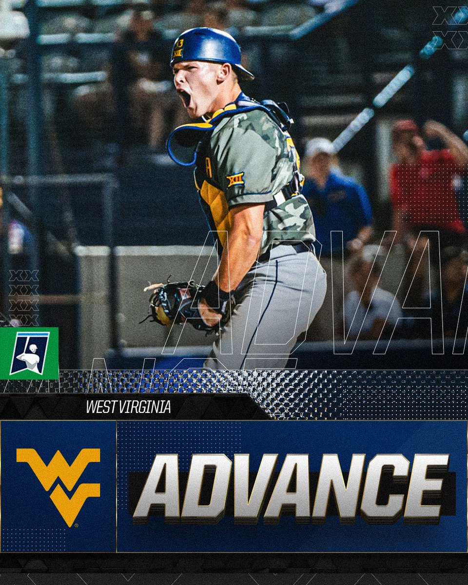 .<a href="/WVUBaseball/">WVU Baseball</a> defeats GCU, 10-6, to advance to the Super Regionals.      

#RoadToOmaha