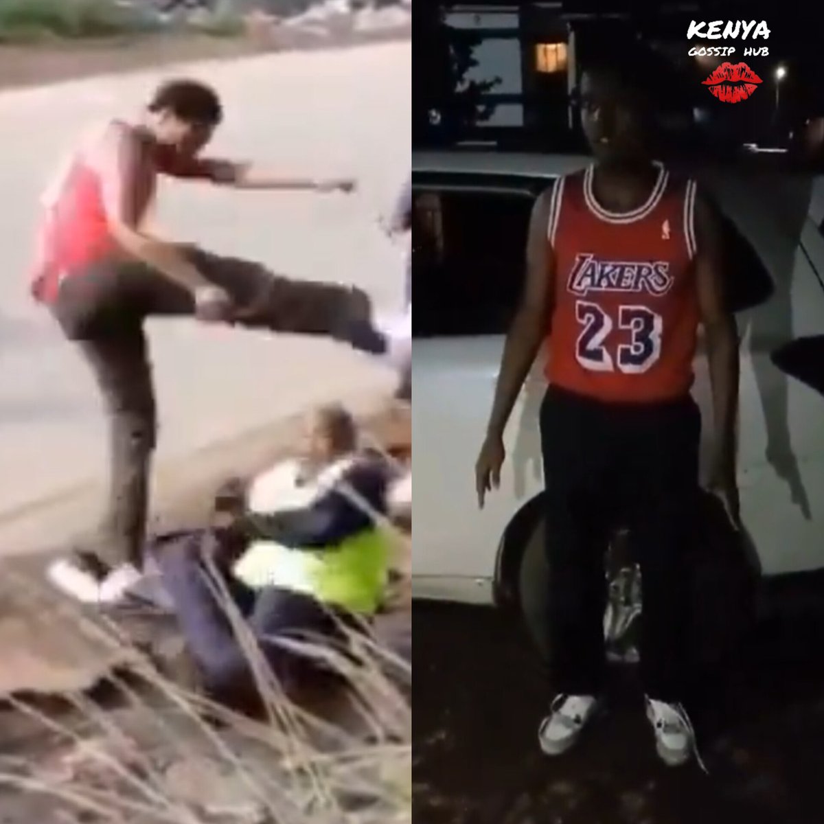 kenyasgossips's tweet image. Video showing how the young man who was captured attacking a Kasarani Traffic Police officer at Mirema Junction along Kamiti Road was arrested.