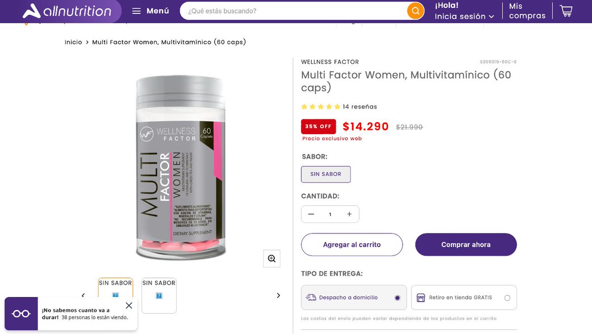 DescuentosRata's tweet photo. #CyberRata 💪🏻 En AllNutrition tienen toda la categoría "Salud" entre 20 y 50% de descuento. Ratita, no olvides de tomarte tus vitaminas.

➡️ https://t.co/APnXzsYwaA https://t.co/WlnHQLtYjO