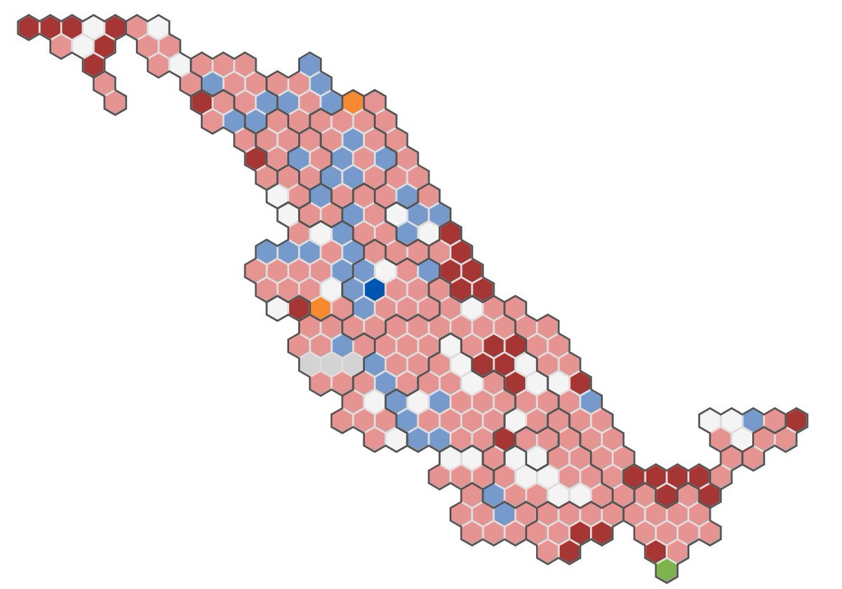 rusosnith's tweet image. Con @davemx0 + @moaimx + @AbrimosInfo nos pusimos a jugar con los resultados en vivo de los resultados para diputados en México y salió este mapita de distritos acá (vayan dándole F5):
abrimos.info/gobernantes-re…