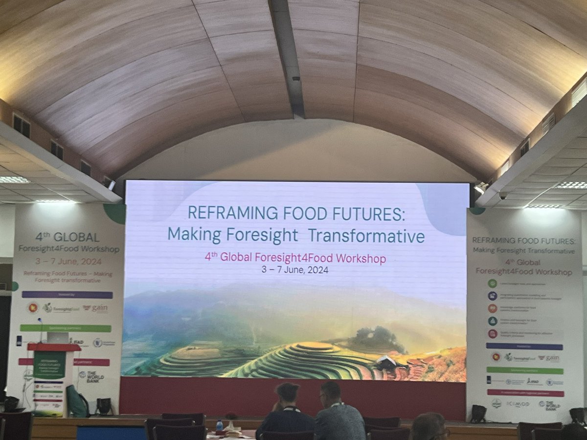 toa_md's tweet photo. About to start the 4th Global Foresight4Food Workshop in Dhaka, Bangladesh. Looking forward to learning and sharing ideas how Foresight can support food and agricultural systems transformation.

@foresight4food 
@AgMIPnews 
@OSUAppliedEcon https://t.co/wQlGCmfiUM