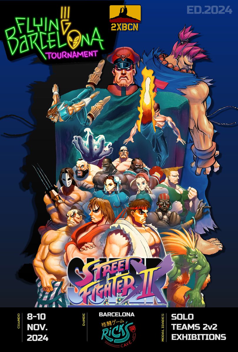 2XBCN's tweet image. El próximo Flying Barcelona Tournament se celebrará en la cueva de @RickiTTT del 8 al 10 de Noviembre de 2024.

Habrá torneo individual (sábado) y por equipos 2vs2 (domingo por la mañana).

Más información e inscrippciones próxiamamente.¡Guardaros la fecha!