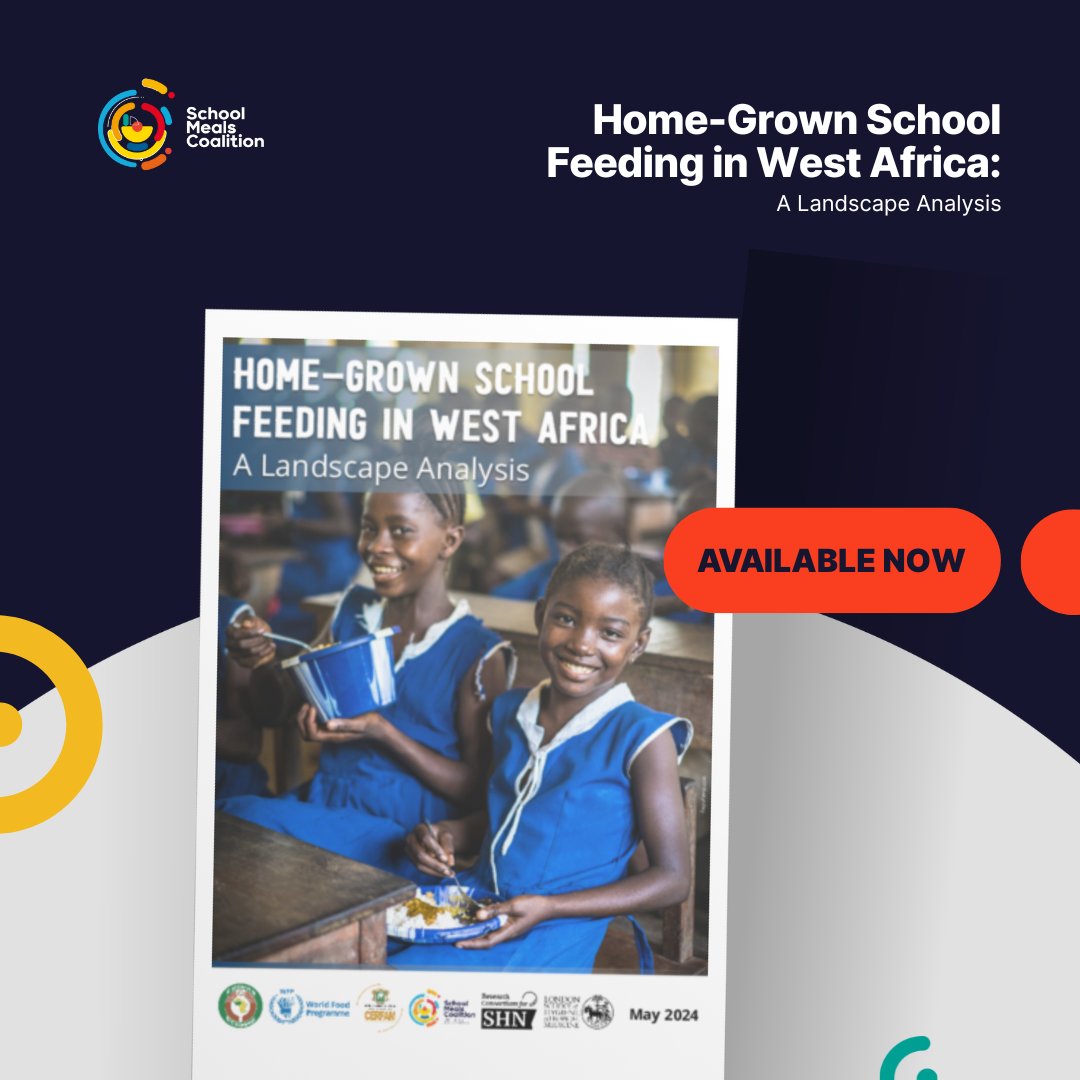 🌍📊 NEW PAPER  |  Home-Grown School Feeding in West Africa: A Landscape Analysis.

This publication provides insights into home-grown programmes, offering:

📈 An overview of the current landscape amidst global crises.
📌 Identification of gaps, challenges &amp; national