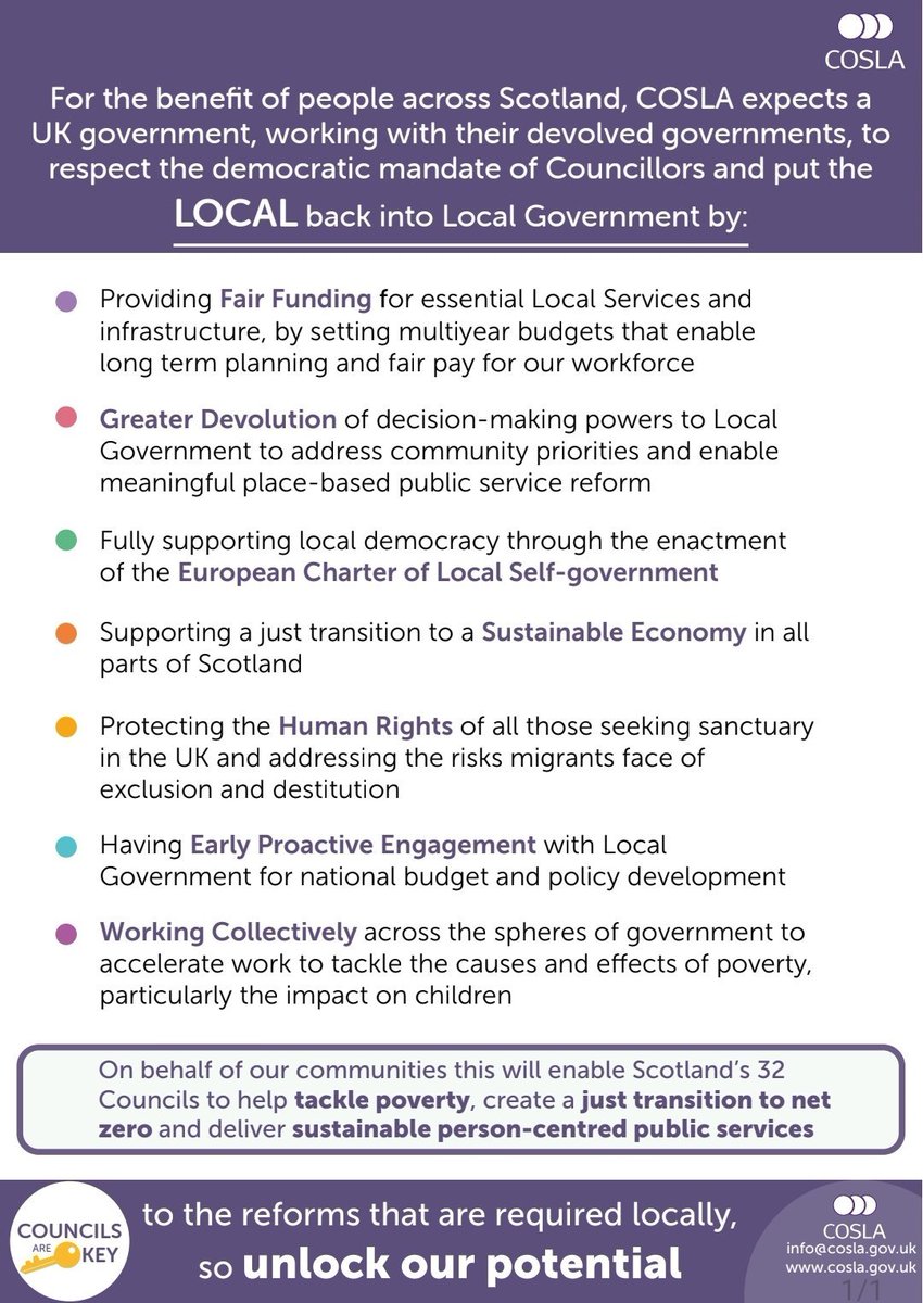 The 'Significant Seven' asks from <a href="/COSLA/">COSLA</a> of the UK Government post General Election on July 4.