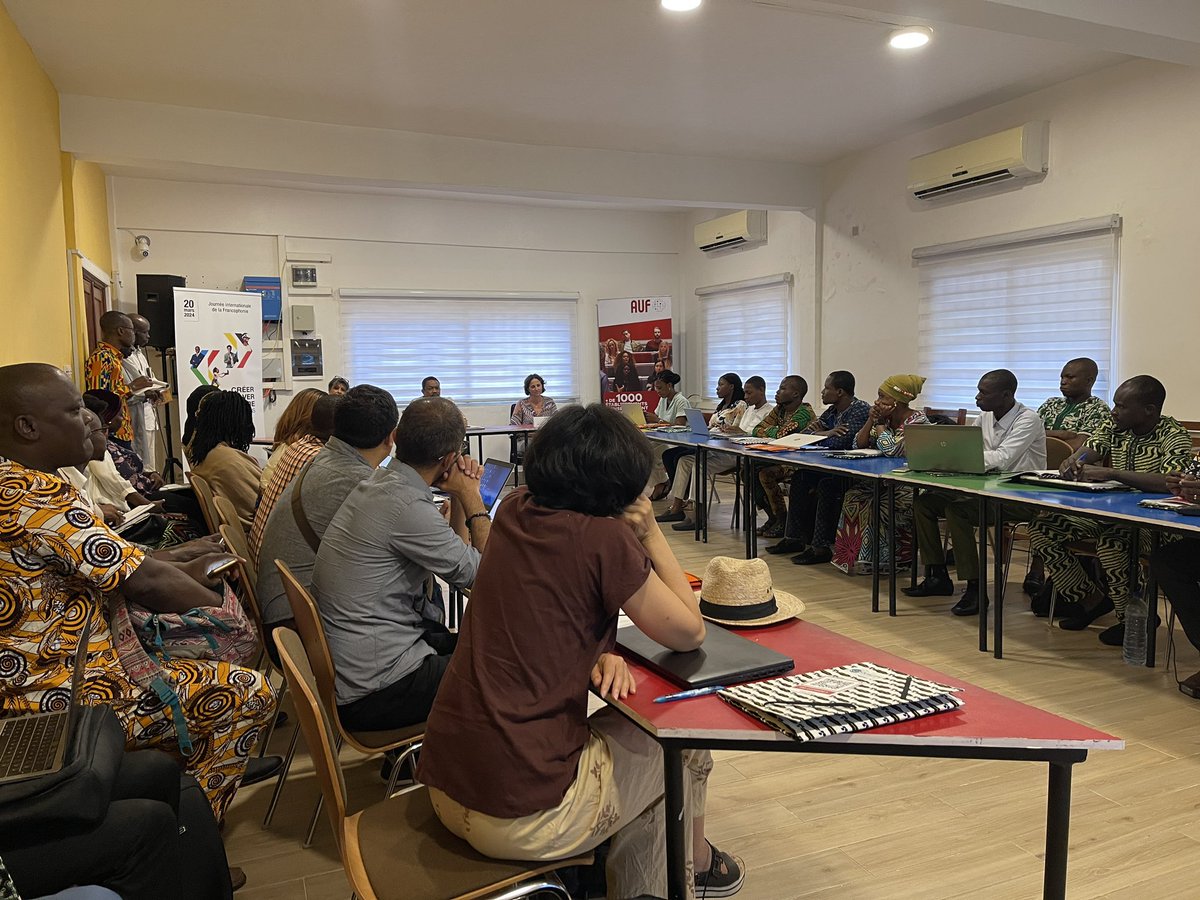 Lancement officiel ce matin à l’<a href="/AUFBenin/">AUF Bénin</a> des Doctoriales Médecines Traditionnelles.
<a href="/ird_fr/">IRD.fr</a> <a href="/AUF_AfriqueO/">AUF - Afrique de l'Ouest</a> <a href="/ambafrancebenin/">La France au Bénin 🇫🇷🇧🇯🇪🇺</a>