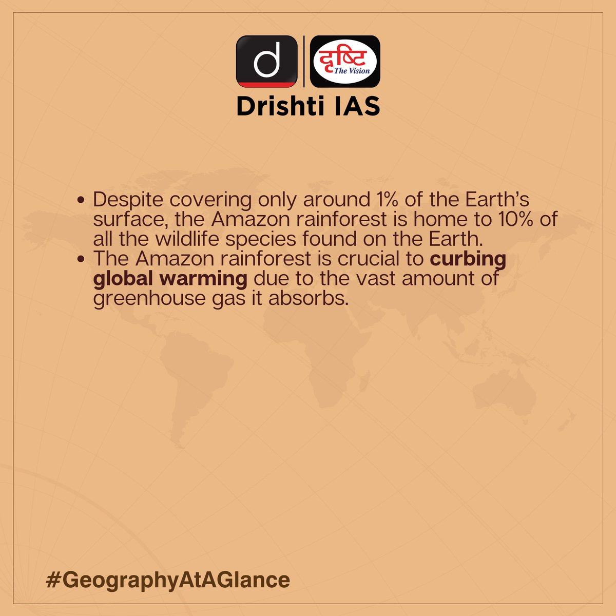 drishtiiaseng's tweet photo. Learn to look beyond horizons with this #GeographyAtAGlance subject!
#DrishtiGuideToGS #Geography #Amazon #Rainforest #Forest #Brazil #UPSC #IAS #UPSCPrelims #Preparation #PracticeMakesPerfect #UPSCAspirants #Mentoring #Education #UPSCMotivation #DrishtiIAS #DrishtiIASEnglish https://t.co/T8fEzUjoTD