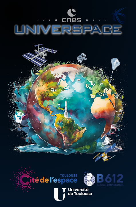 CNES's tweet photo. Rejoignez #Universpace à Toulouse (ou en distanciel) du 8 au 12 juillet pour notre université d’été. Étudiants de toutes les filières bienvenus.

🤩 Une expérience inoubliable avec des intervenants professionnels et experts du spatial.

Inscription sur https://t.co/4dNDKwKXSG https://t.co/VBC1GEnIBf