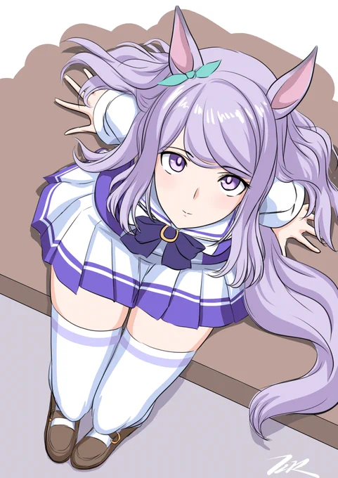 マックちゃんrkgkめっちゃ大人っぽくなってしまった……高等部風味?#ウマ娘 