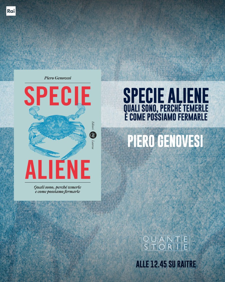 Dai granchi blu alle alghe killer, dai vermocani alla xylella, sono ormai numerosi gli organismi proiettati fuori dal loro habitat. Piero Genovesi a #QuanteStorie spiega perché queste invasione biologiche possono essere una minaccia per l'ecosistema.  
Dalle 12:45 #RaiTre