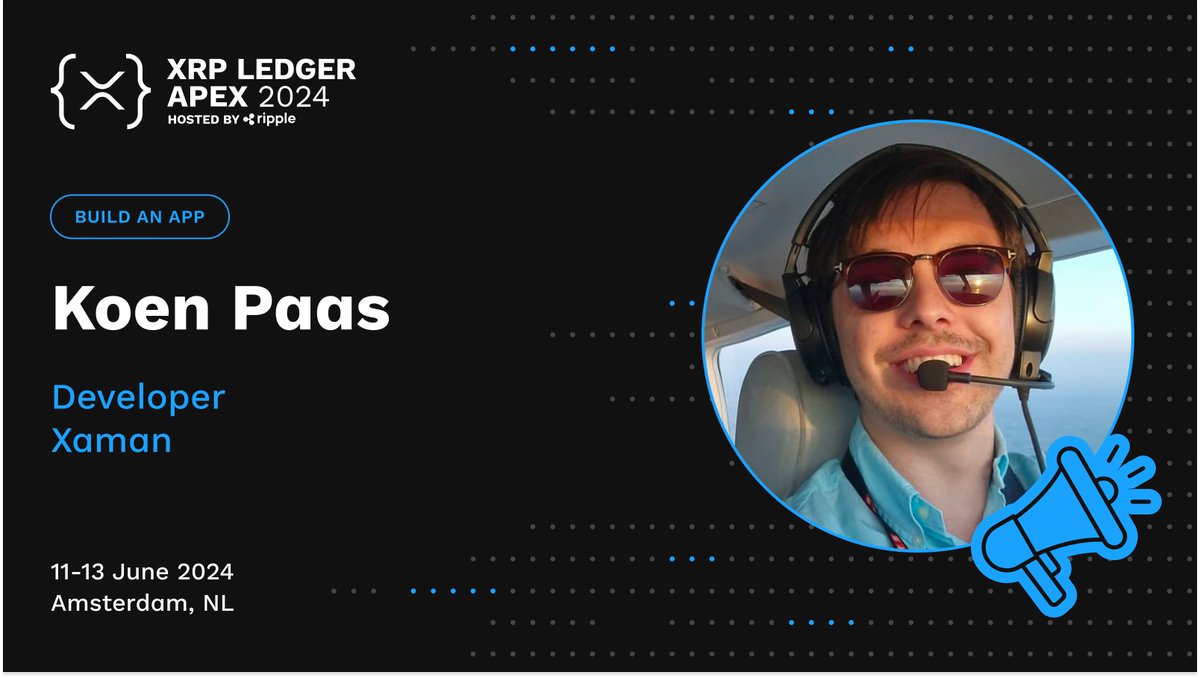 🚀Join <a href="/KoenPaas/">Koen</a> from <a href="/XRPLLabs/">XRPL Labs 🪝</a> at <a href="/xrplapex/">Apex 2025</a> for insights on "Unlocking Innovation: Scaling Financial Products on XRPL"! 

🔎Discover how to create seamless user experiences with xApps on the XRPL and more.

Use Apex24Xaman30 for 30% off registration!

xrpledgerapex.com/?utm_source=xa…