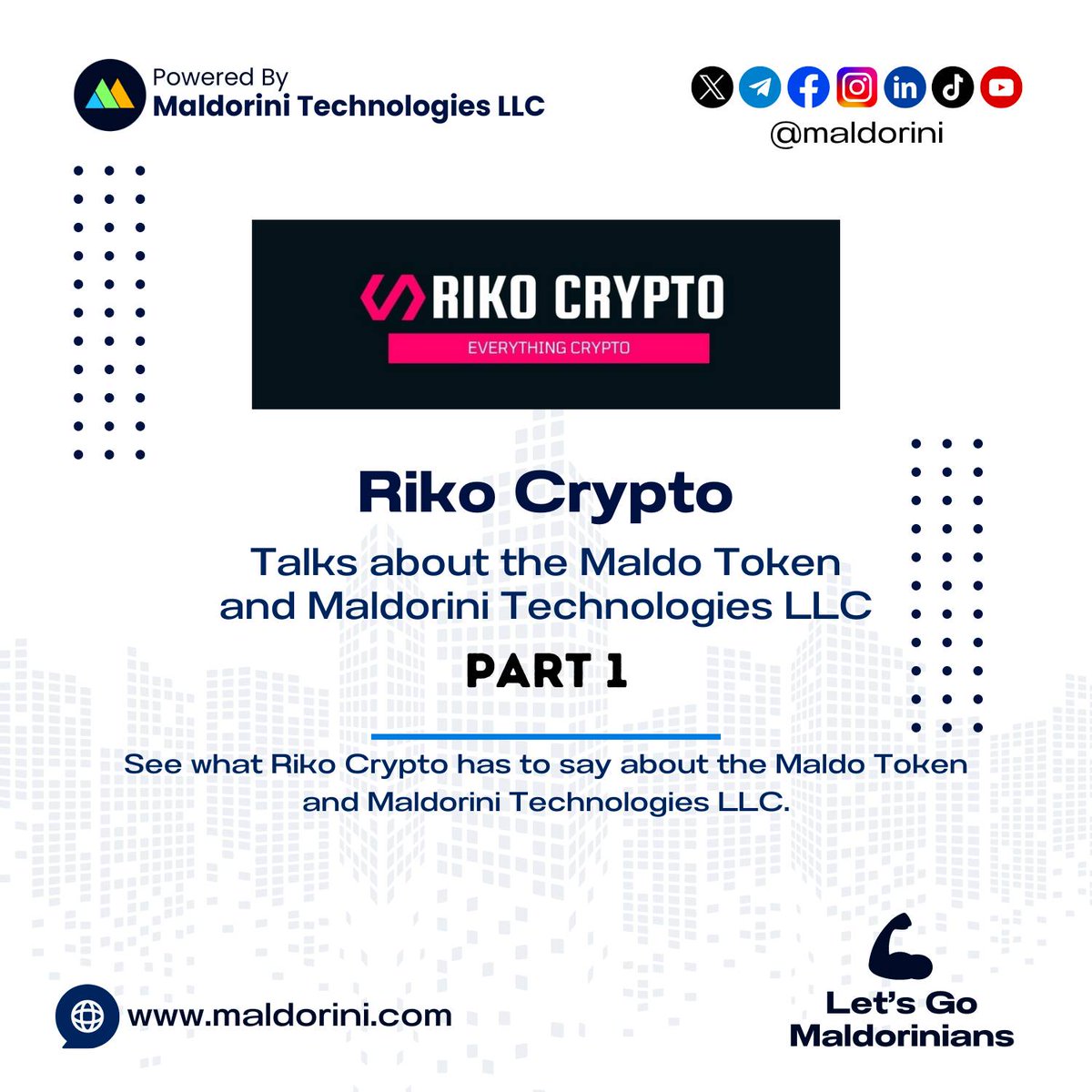 maldomaxtoken's tweet photo. It's A Great Day Maldorinians...
Click the YouTube link below to see what Riko-Crypto has to say about the Maldo Token and Maldorini Technologies LLC.
YouTube Link: https://t.co/dMkJAKF6Xu
🦾Let's Go Maldorinians

#Maldorini #Maldo #MLD #Ethereum #ETH #Bitcoin #BTC #Crypto #Cryptocurrency #Presale #Airdrop #Ripple #XRP