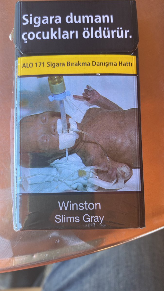 Türkiye’de üretilen ve satılan sigara paketinde siyahi bebek fotoğrafı ne alaka??