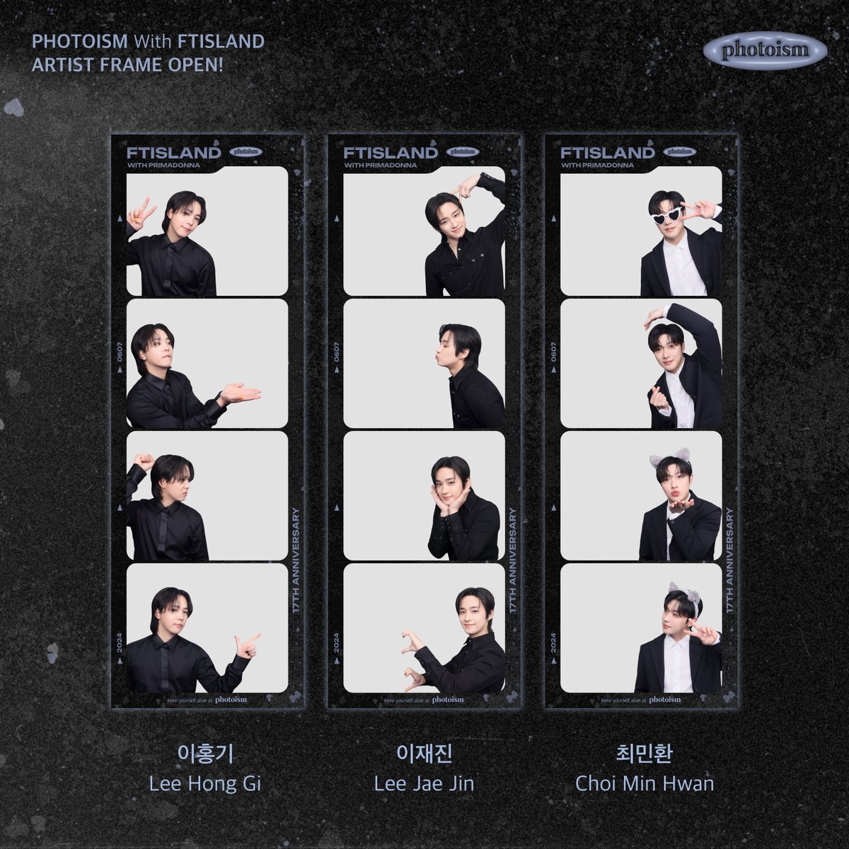 photoism_kr's tweet photo. PHOTOISM X FTISLAND
ARTIST FRAME OPEN !

💌
17년 동안 함께 해준 PRIMADONNA에게
세 남자가 준비한 선물이 도착했어요 ~

포토이즘에서 행복한 17주년을 맞이해보세요🖤

📆 6/7 – 7/7 https://t.co/vUmOhDmlWX